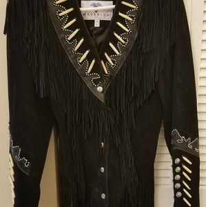 Black leather jacket